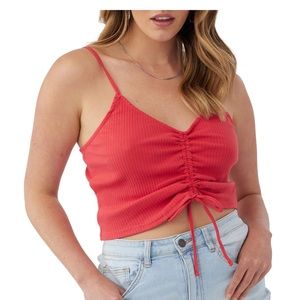 3/$15 NWT! Red, tie-up crop top